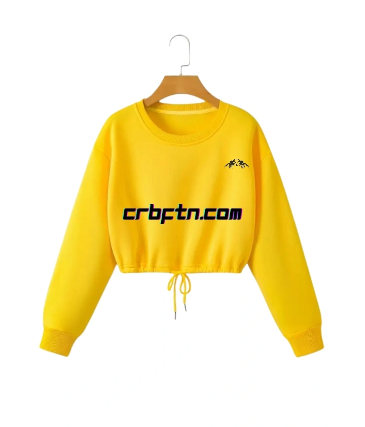 Female Crop Jersey Yellow